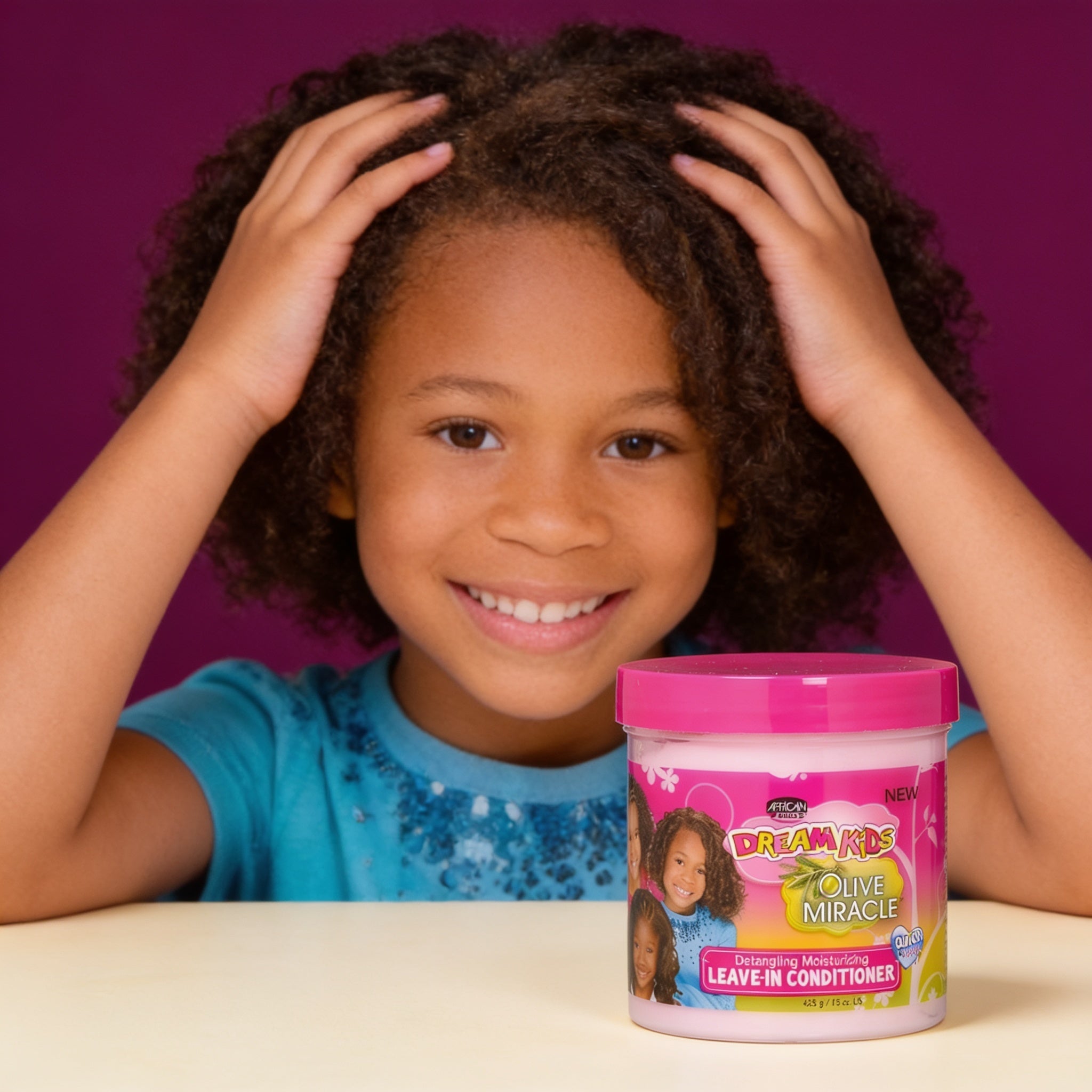 AFRICAN PRIDE Dream Kids Leave-In Conditioner (15oz) - usage