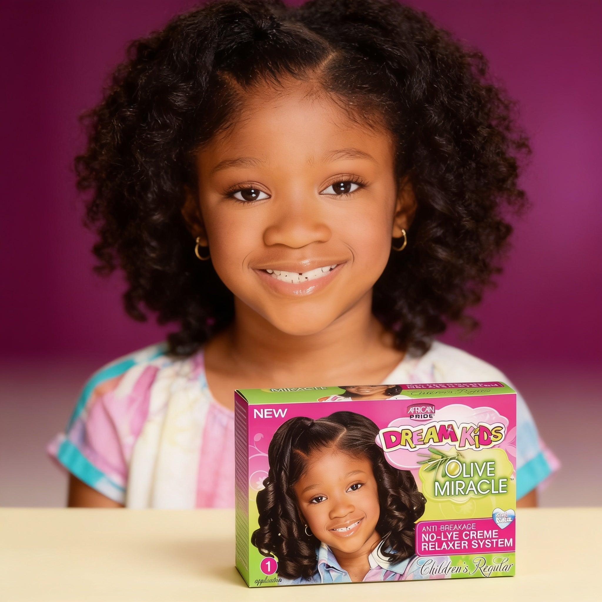 AFRICAN PRIDE Dream Kids Relaxer Kit [Regular] - result