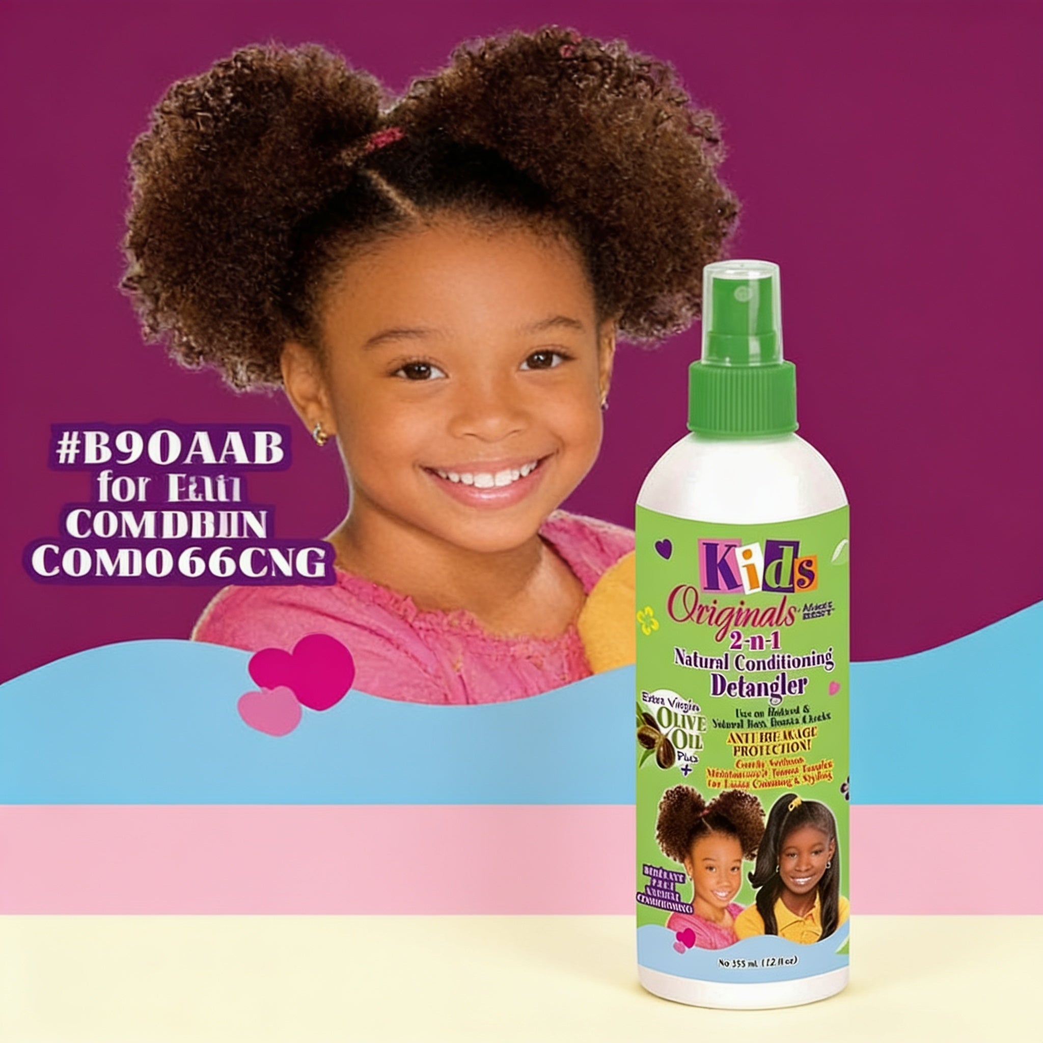 AFRICA'S BEST Kids Organics 2-N-1 Conditioning Detangler (12oz) - result