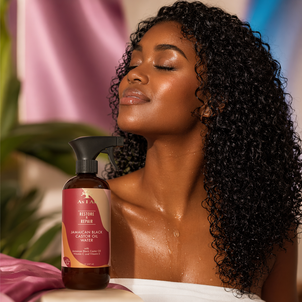 AS I AM Jamaican Black Castor Oil Water (16oz) - result