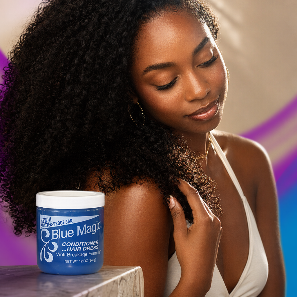 BLUE MAGIC Conditioner Hair Dress [Blue] (12oz) - result