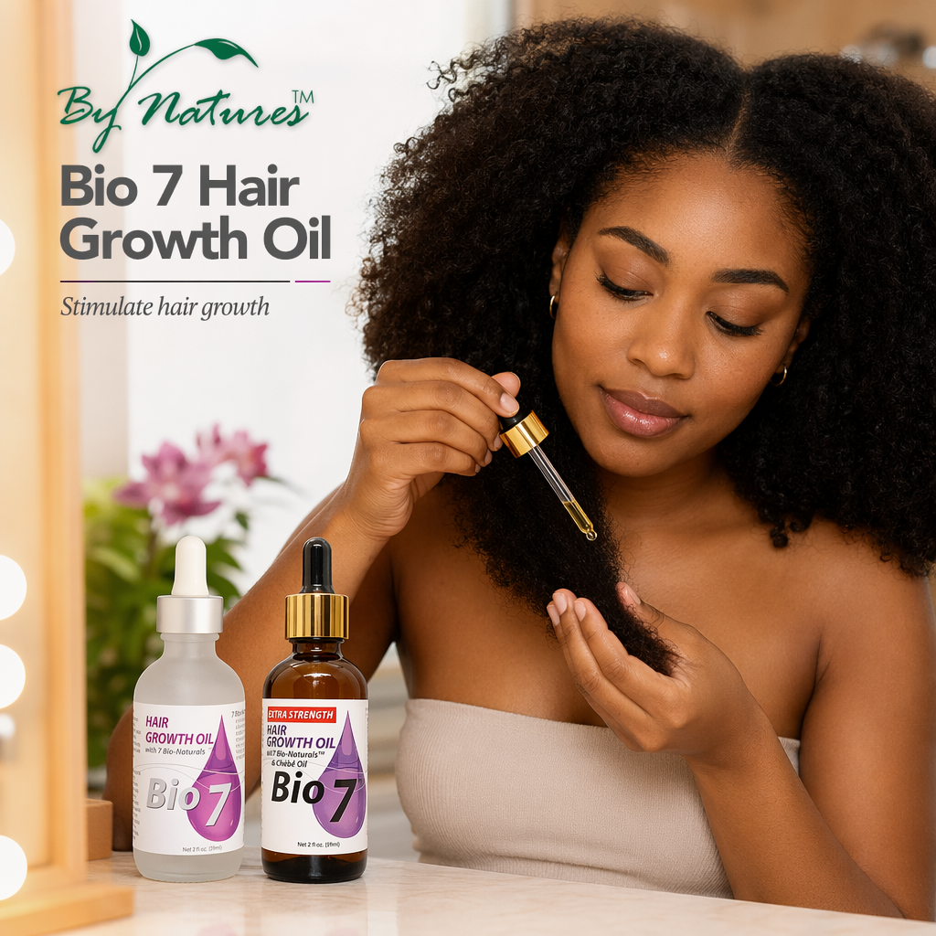 BY NATURES Bio 7 Hair Growth Oil (2oz) - usage