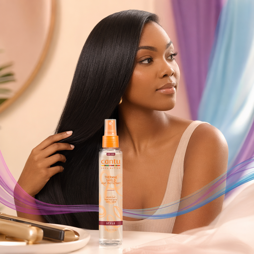 CANTU Shea Butter Thermal Shield Heat Protectant (5.1oz) - result