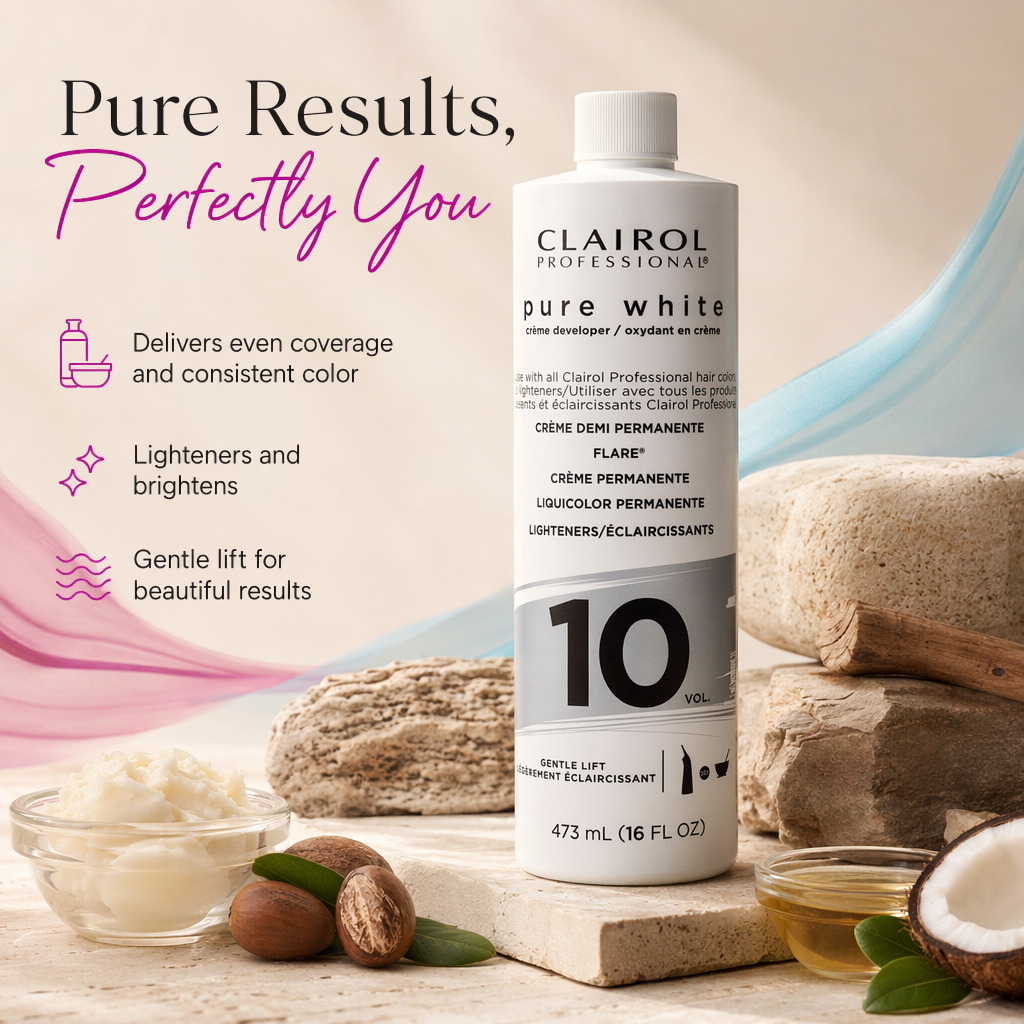 CLAIROL Pure White Creme Developer (16oz) - benefit