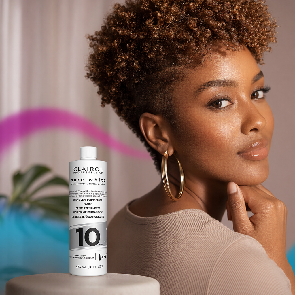 CLAIROL Pure White Creme Developer (16oz) - result