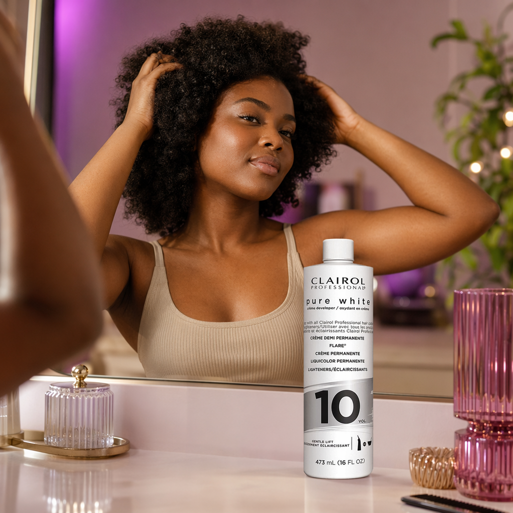 CLAIROL Pure White Creme Developer (16oz) - usage