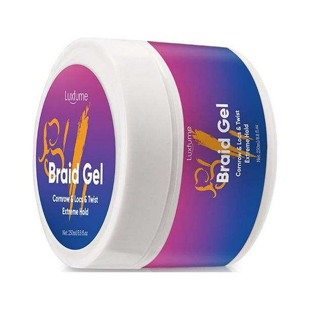 Luxfume Braid Gel Extreme Hold for Cornrows, Locs & Twist - 250ml