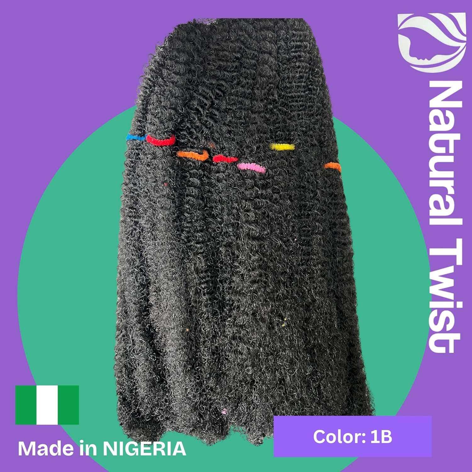 DARLING Natural Twist - 20" | Synthetic Braiding Hair | Soft Lightweight Twists | Tangle-Free - Color 1B