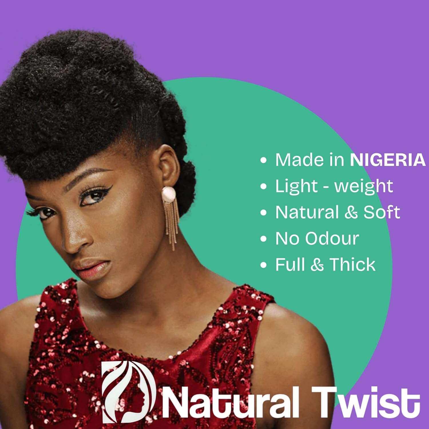 DARLING Natural Twist - 20" | Synthetic Braiding Hair | Soft Lightweight Twists | Tangle-Free - Color 1B