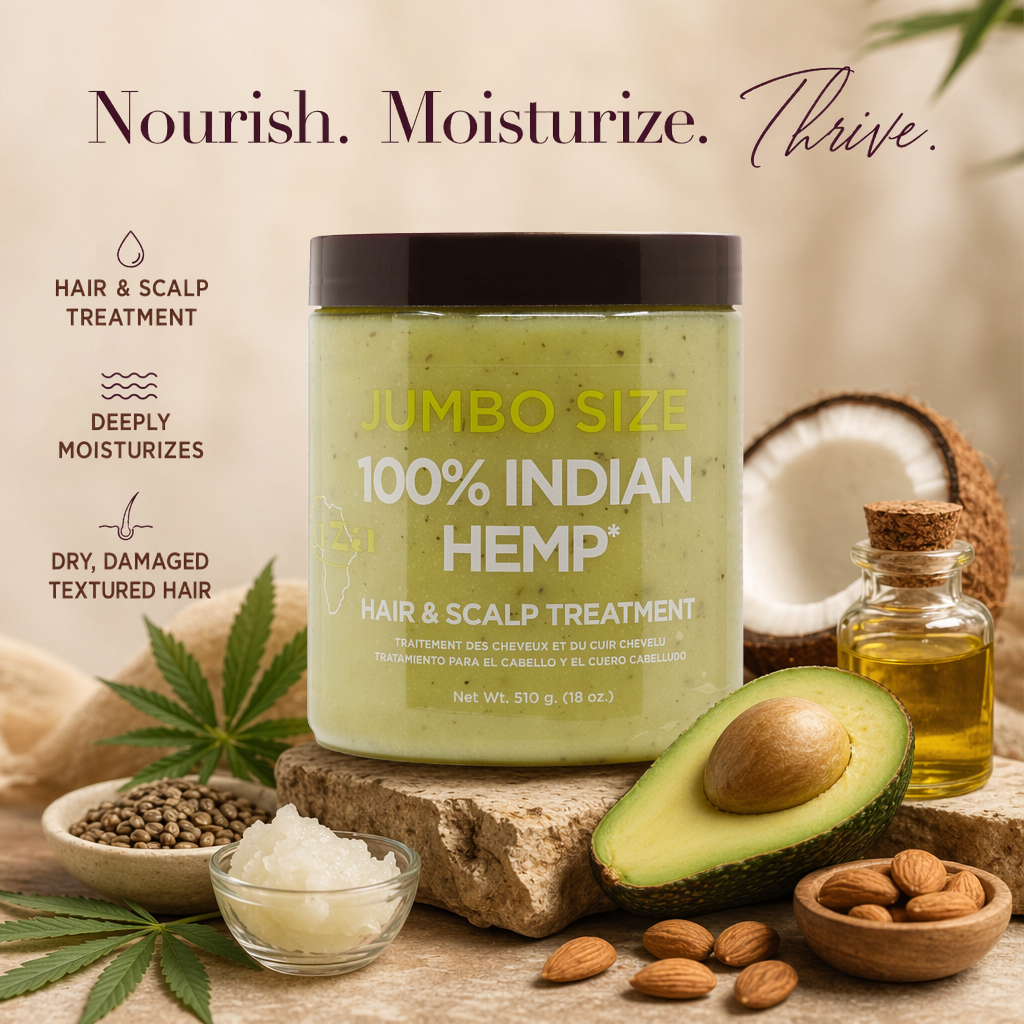 KUZA Indian Hemp Hair & Scalp Treatment - benefit