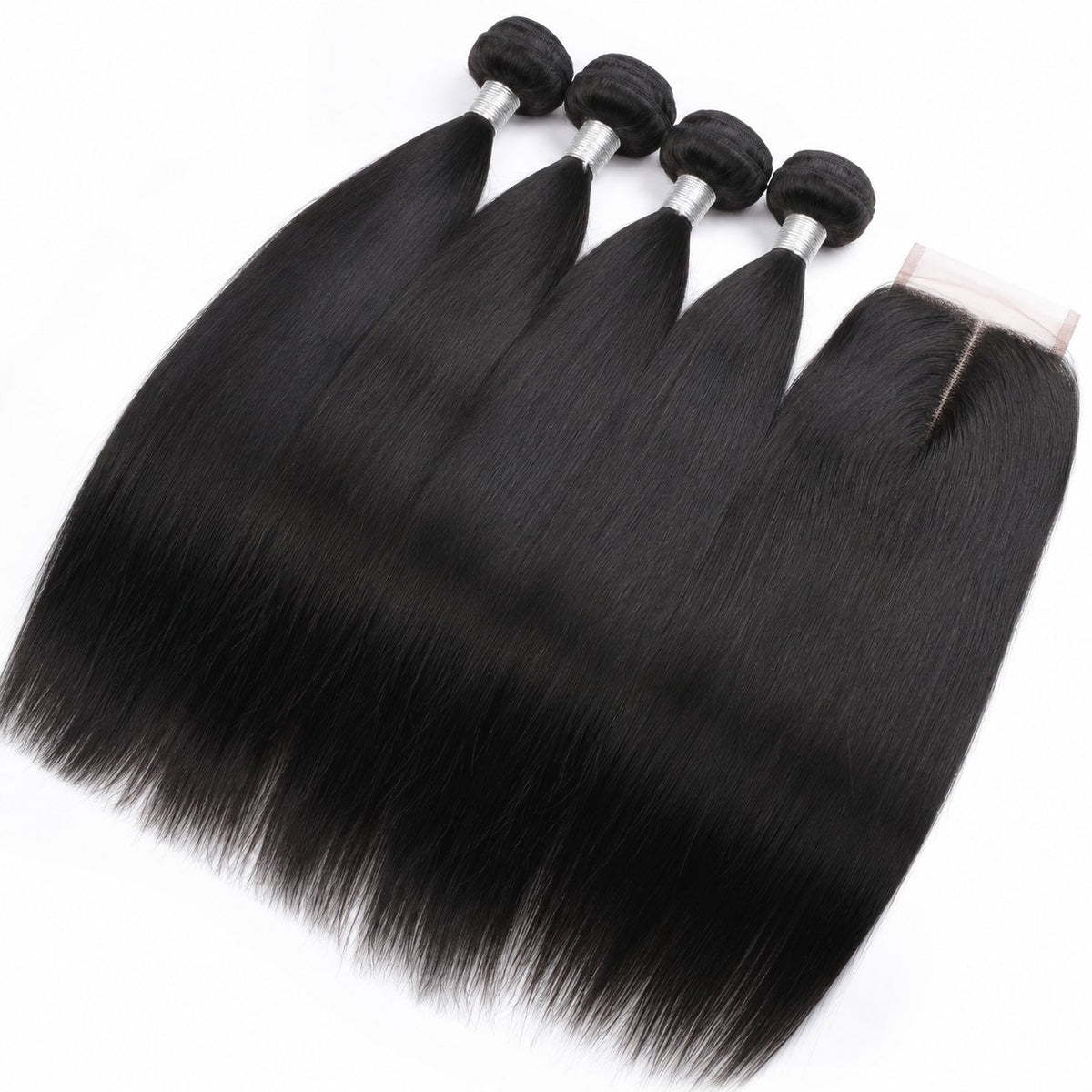Clara 28" straight blended human hair in Natural Black, photo 2