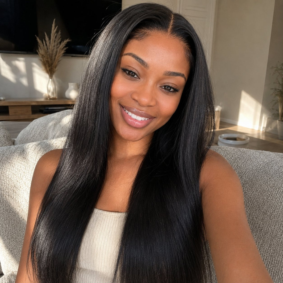 Crave 22" yaki straight blended human hair in Color 2, photo 4