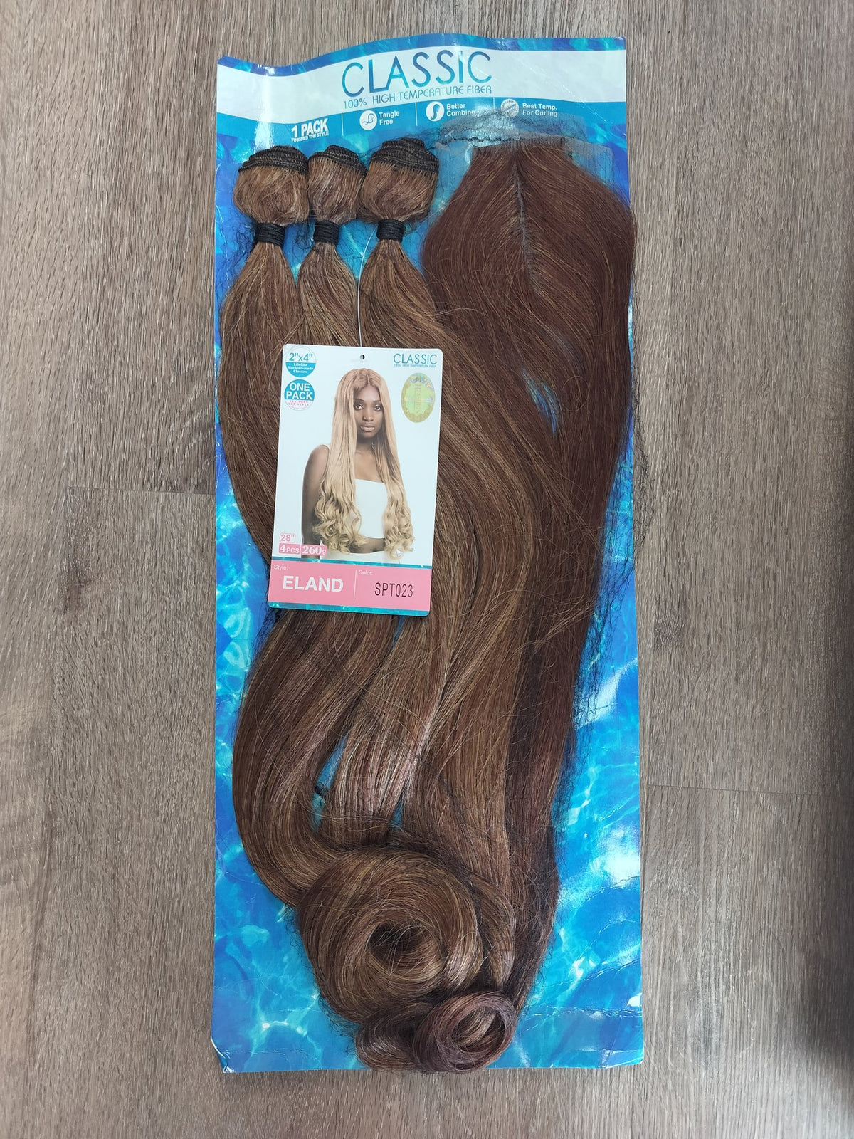 Classic Eland 28" straight synthetic weave in SPT023 Highlight, photo 4