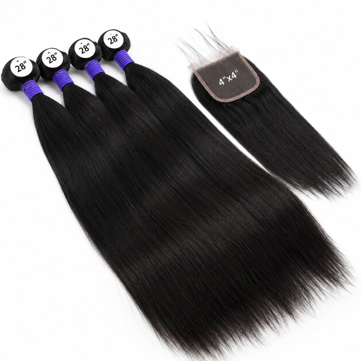 Focus 28" straight blended human hair in Color 2, photo 2