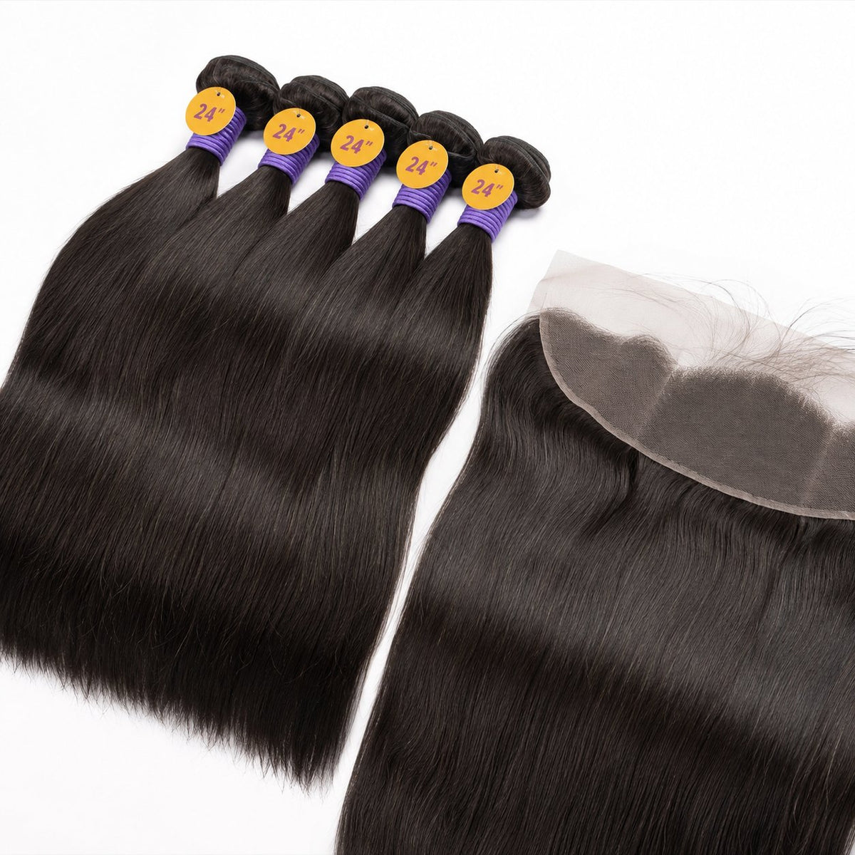Juliet Hair 24" straight blended human hair in Color 2, photo 2