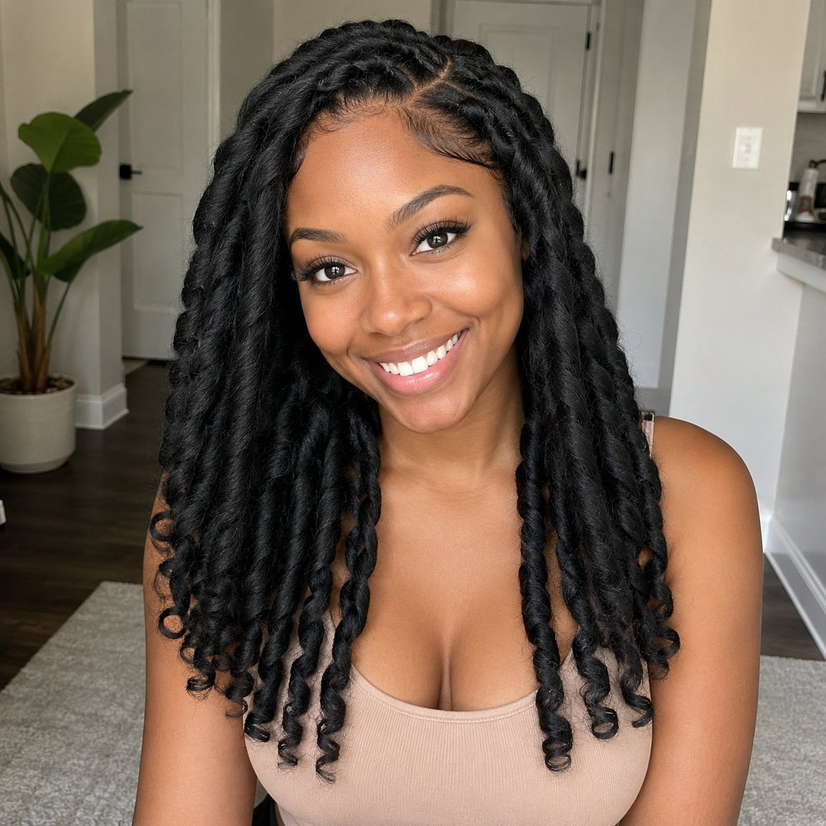 Juliet Hair 22" yaki twist blended human hair in Color 2, photo 3
