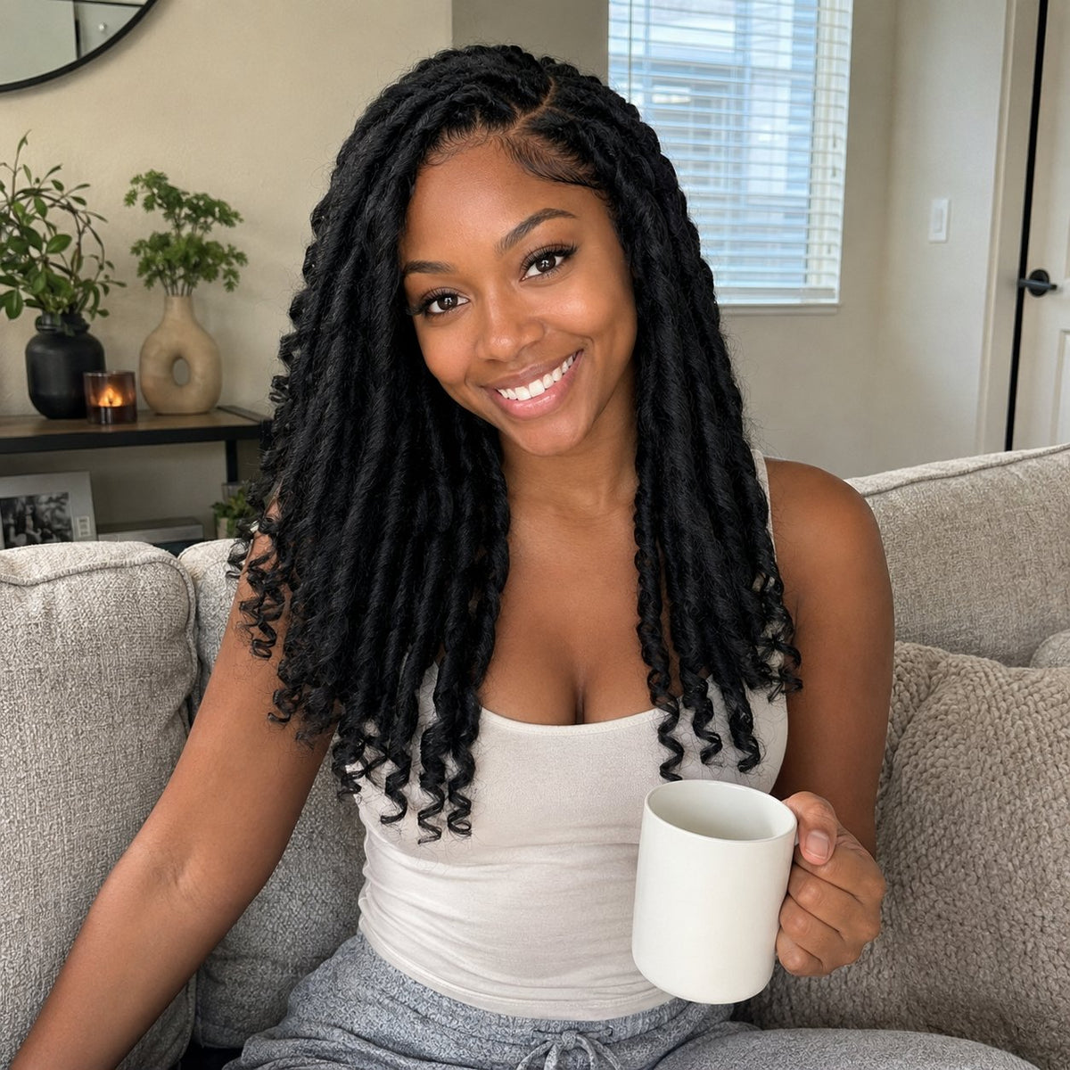 Juliet Hair 22" yaki twist blended human hair in Color 2, photo 4