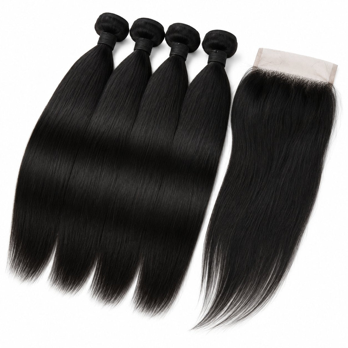 Rising Girl 20" straight blended human hair in Natural Black, photo 2
