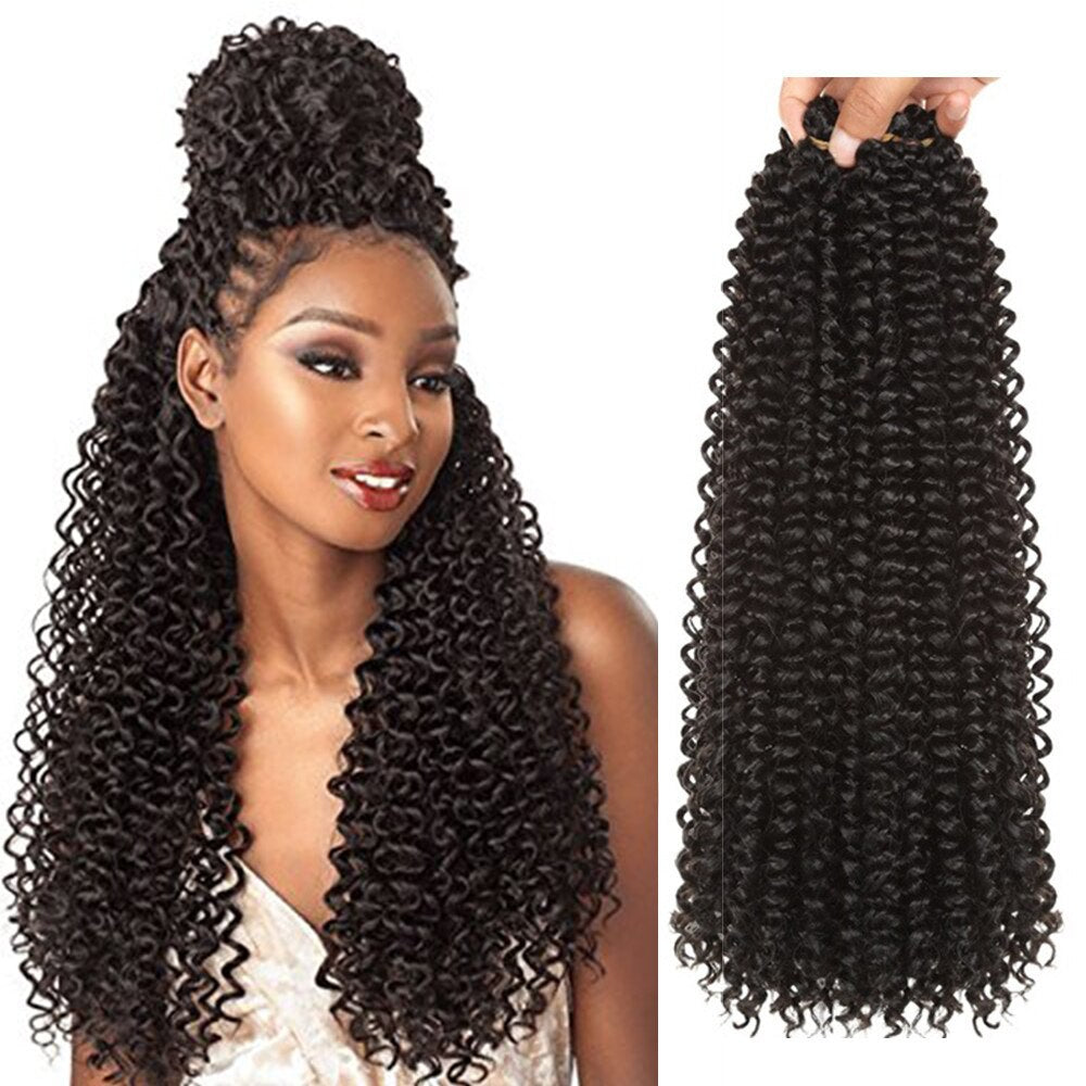 24 inch Passion Twist Water Wave Crochet Braids Synthetic Braiding Hair Extensions - 110g