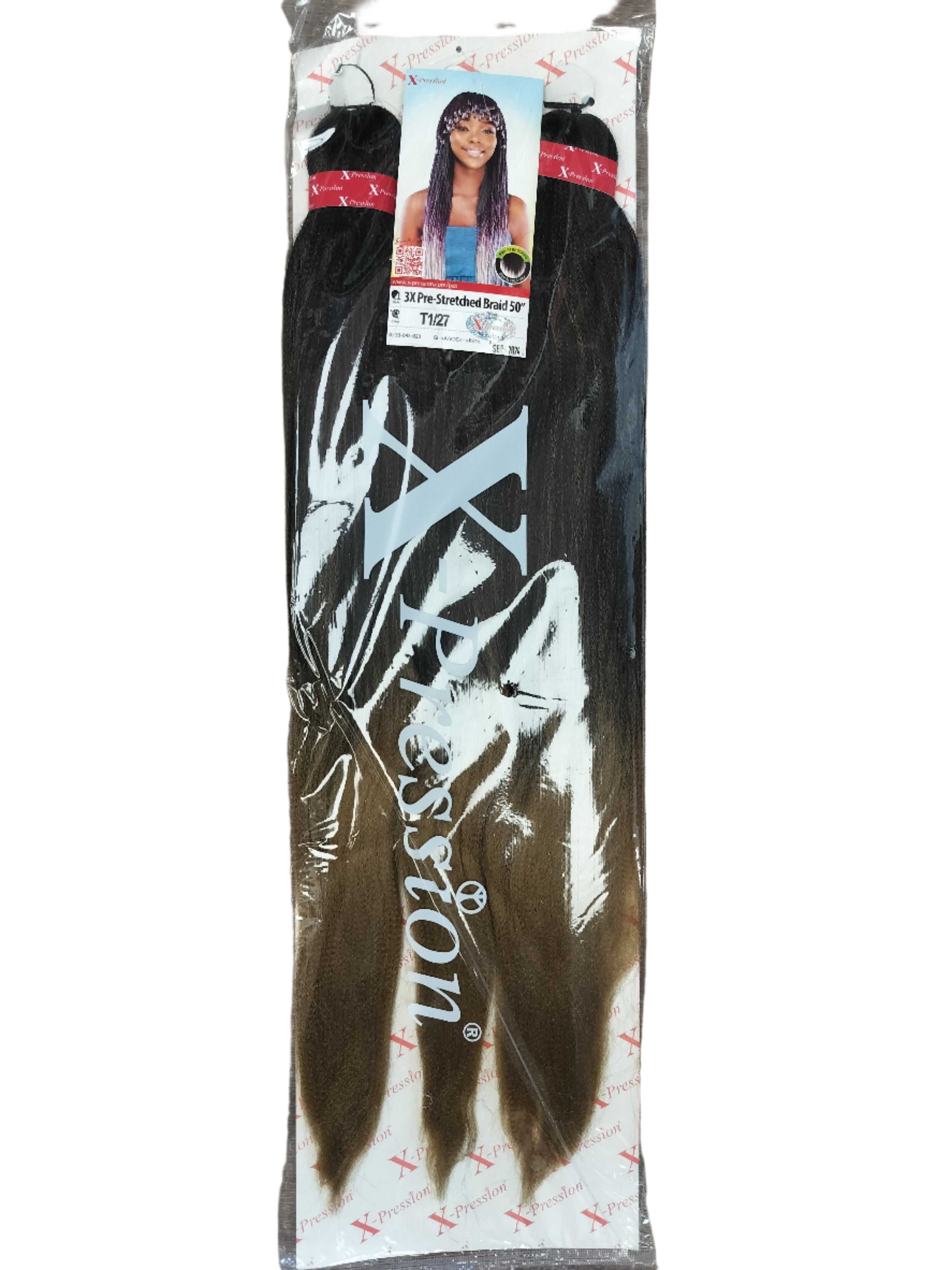 X-Pression Prestretched 3X Braiding Hair Extension - 50"
