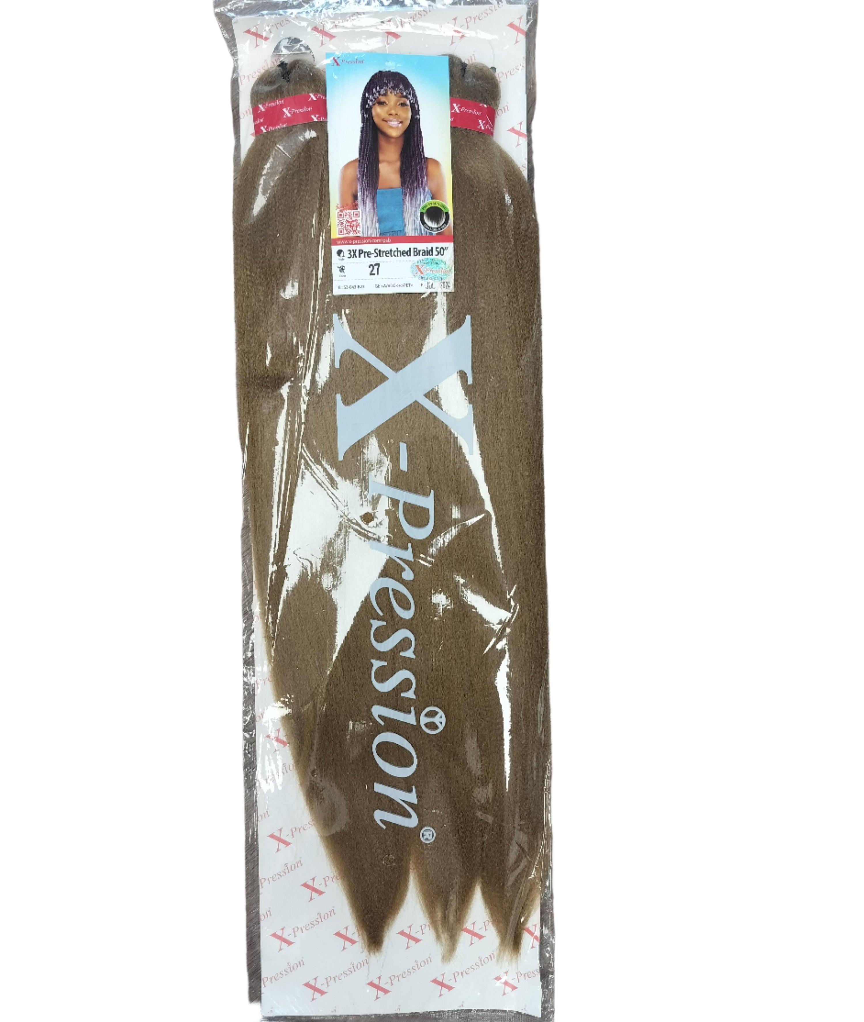 X-Pression Prestretched 3X Braiding Hair Extension - 50"