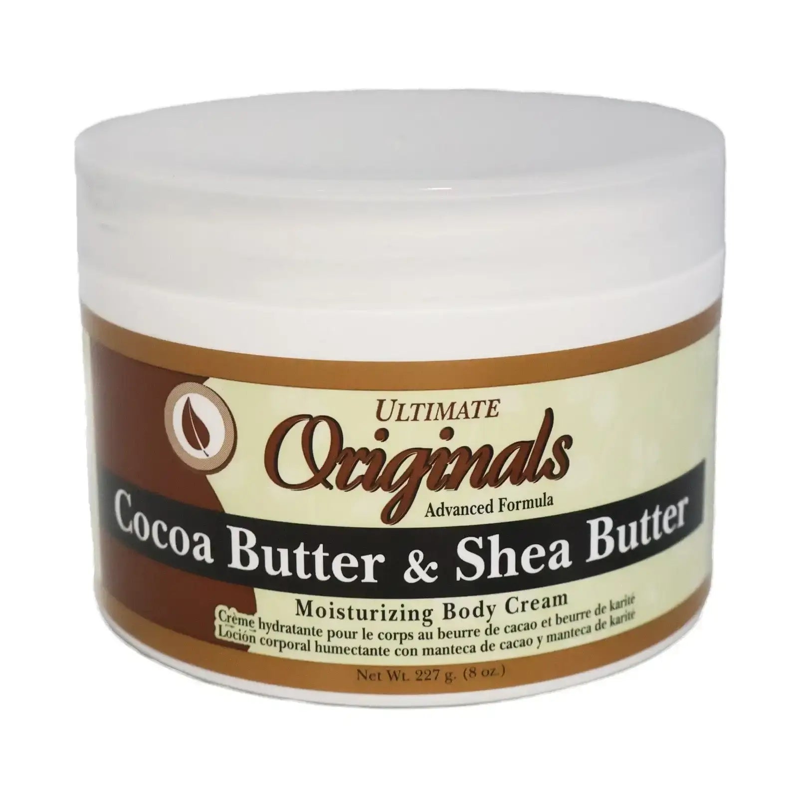 AFRICA'S BEST Ultimate Originals Cocoa & Shea Butter Body Cream (8oz)