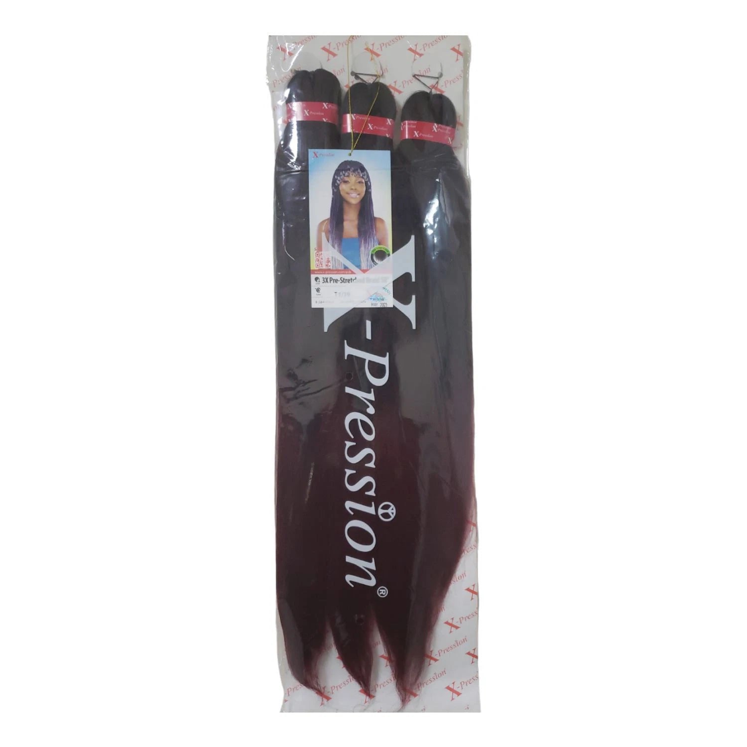 X-Pression Prestretched 3X Braiding Hair Extension - 50"