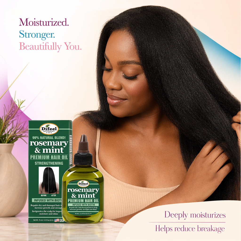 SUNFLOWER Difeel Rosemary Mint Premium Hair Oil - result