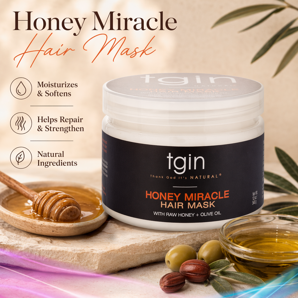 TGIN HONEY MIRACLE Hair Mask (12oz) - benefit