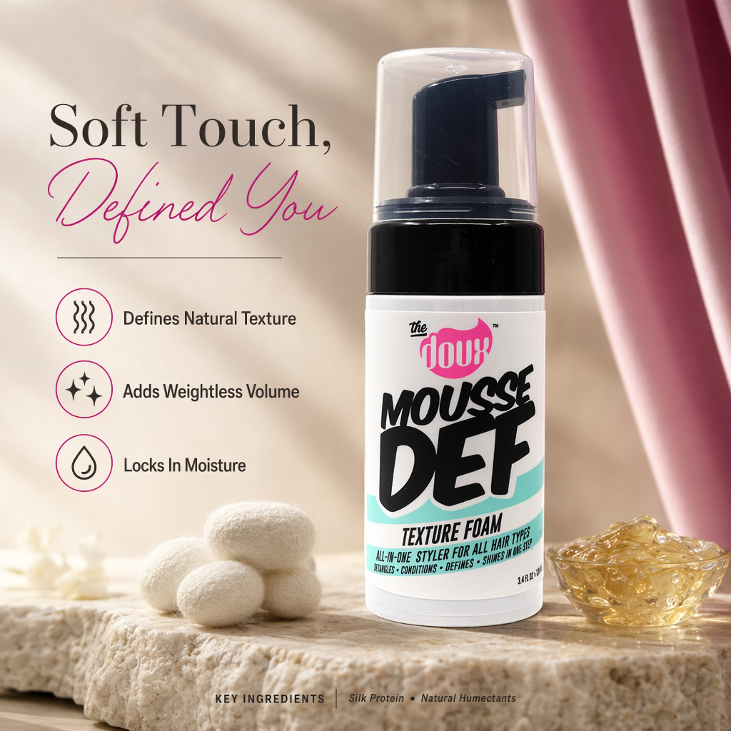 THE DOUX Mousse Def Texture Foam (3.4oz) - benefit