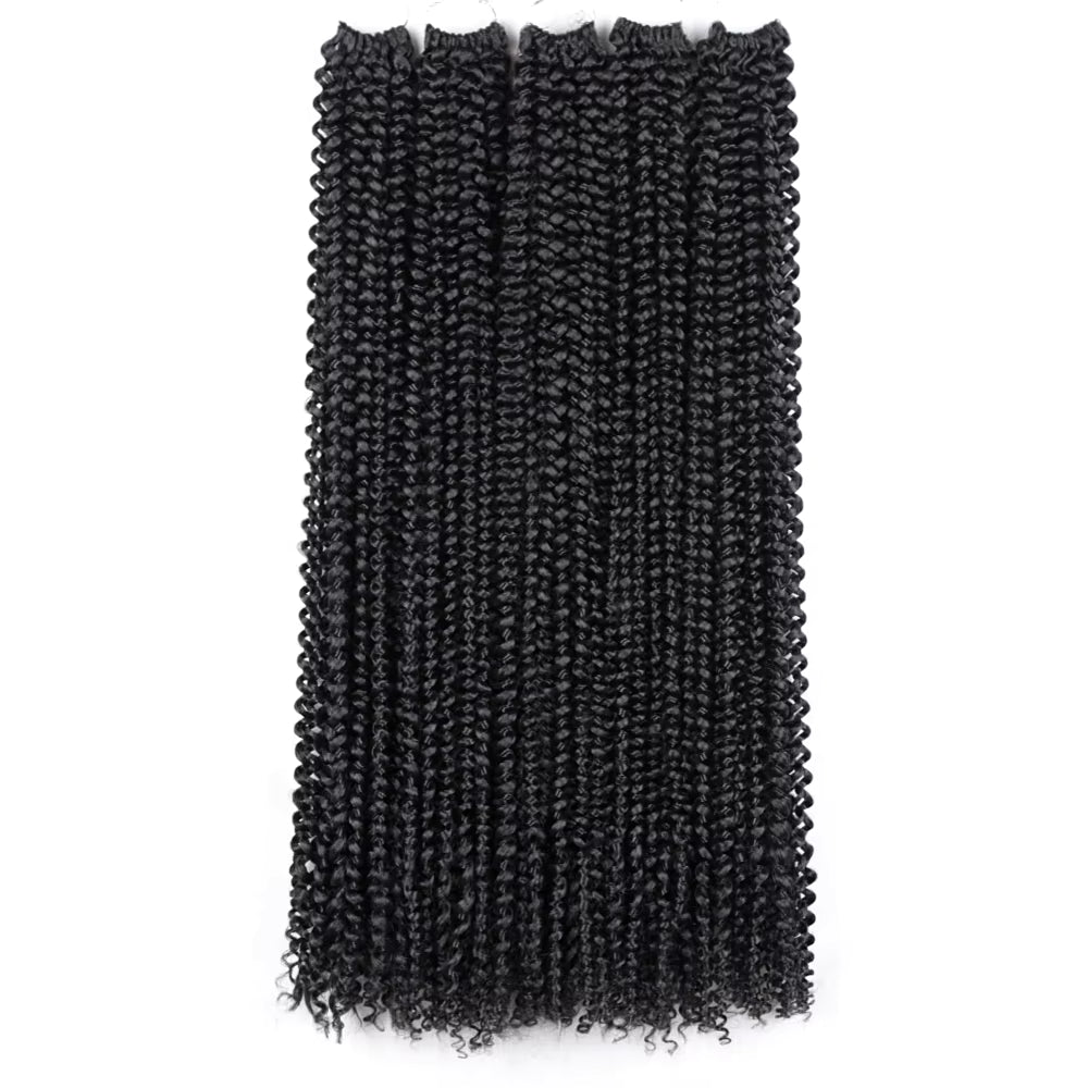 24 inch Passion Twist Water Wave Crochet Braids Synthetic Braiding Hair Extensions - 110g