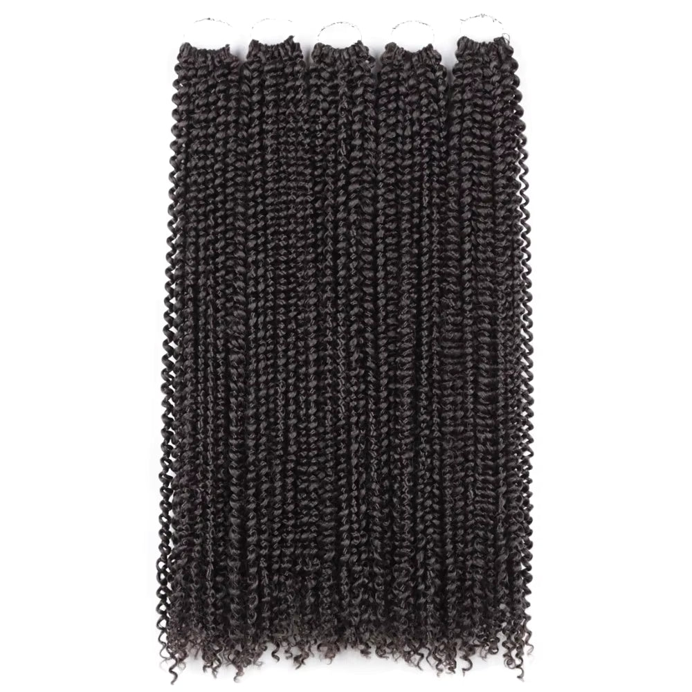 24 inch Passion Twist Water Wave Crochet Braids Synthetic Braiding Hair Extensions - 110g