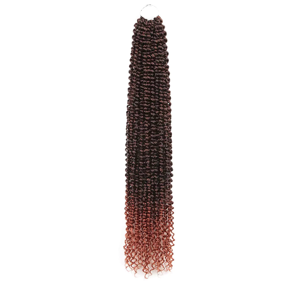 24 inch Passion Twist Water Wave Crochet Braids Synthetic Braiding Hair Extensions - 110g