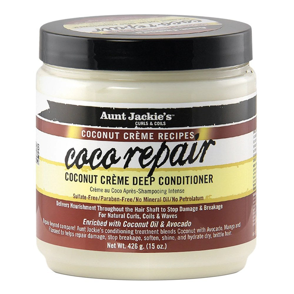 AUNT JACKIE'S Coco Repair Coconut Cream Deep Conditioner (15oz) - Celegant