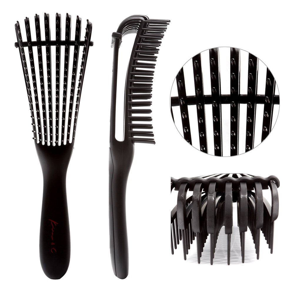 KIM & C 8 Row Detangling Brush - Celegant