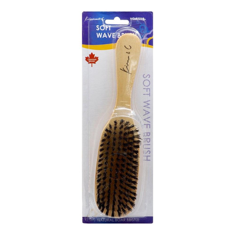 KIM & C Natural Boar Bristle Wooden Brush - Celegant