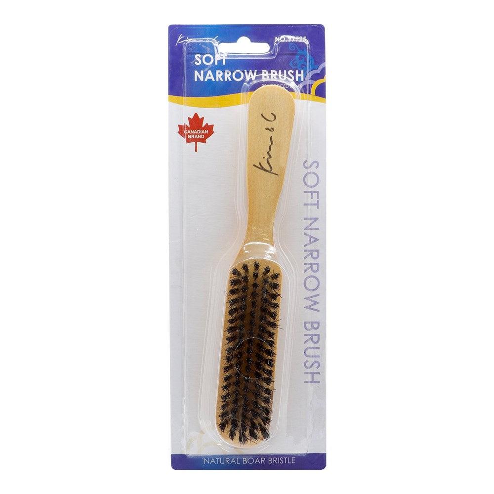 KIM & C Natural Boar Bristle Wooden Brush - Celegant