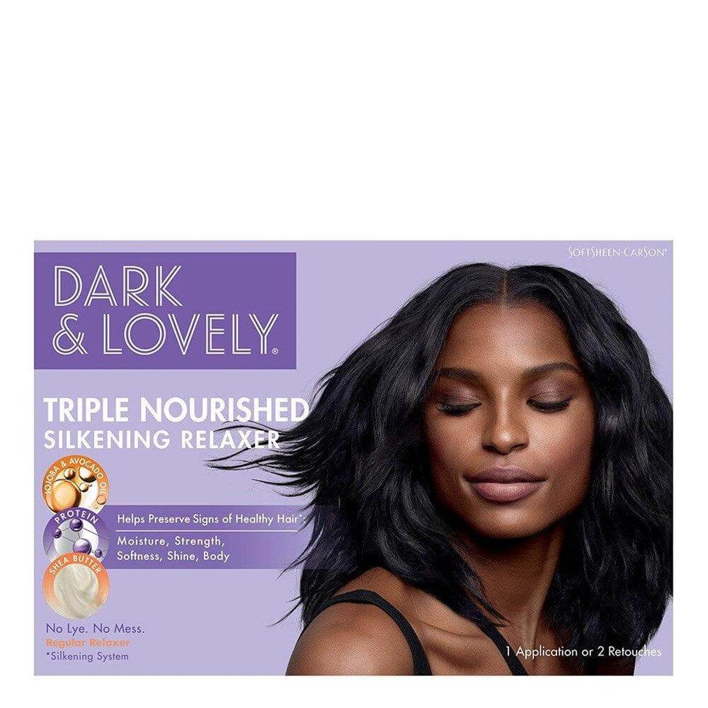 DARK AND LOVELY Triple Nourished Silkening Relaxer Kit - Celegant Beauty