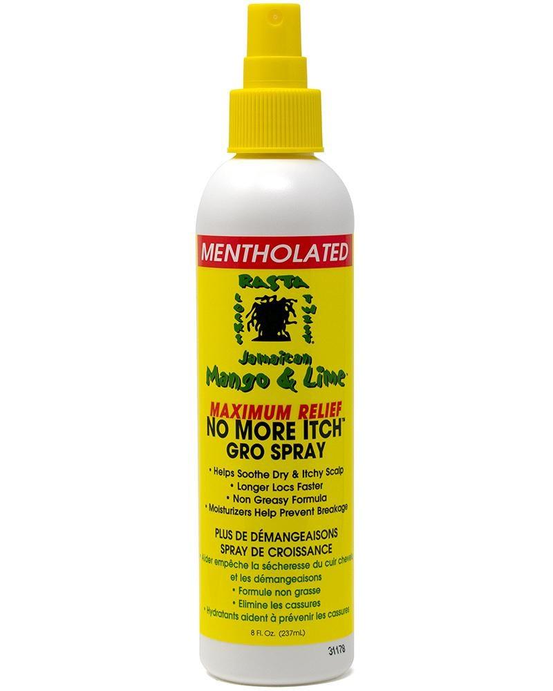 JAMAICAN MANGO & LIME Mentholated No More Itch Gro Spray (8oz) - Celegant