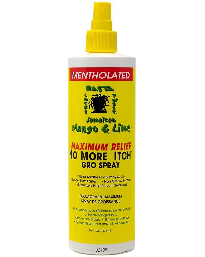 JAMAICAN MANGO & LIME Mentholated No More Itch Gro Spray (16oz) - Celegant