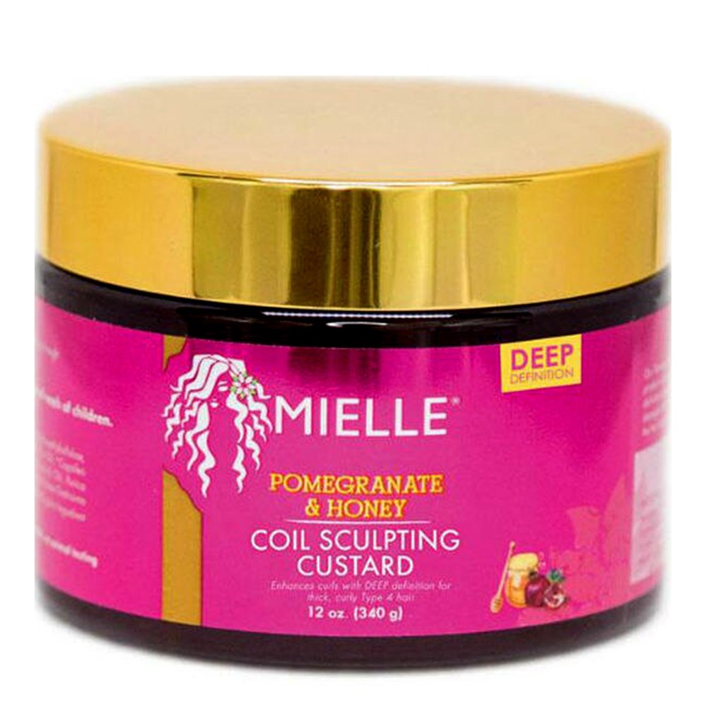 MIELLE Pomegranate & Honey Coil Sculpting Custard (12oz) - Celegant