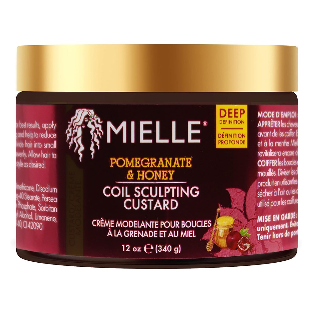 MIELLE Pomegranate & Honey Coil Sculpting Custard (12oz) - Celegant