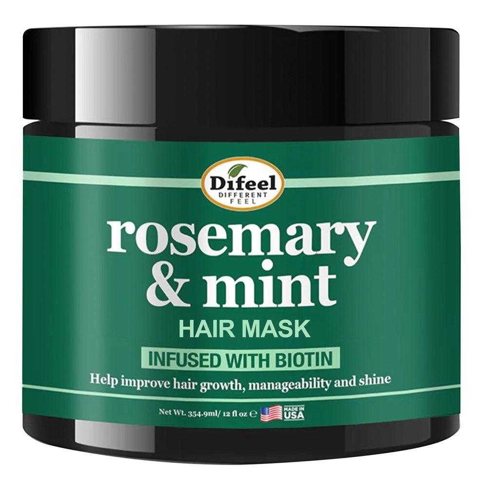 SUNFLOWER Difeel Rosemary Mint Strengthening Hair Mask (12oz) - Celegant