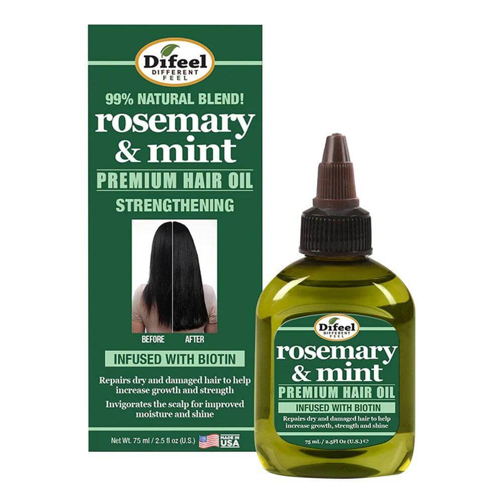 SUNFLOWER Difeel Rosemary Mint Premium Hair Oil - Celegant Beauty